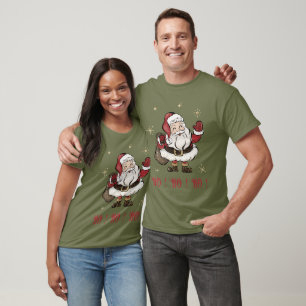 Santa Claus Fatigue Green T-Shirt