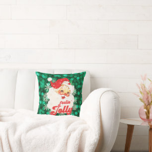 Santa Claus Feeling Jolly Christmas Home Decor Cushion
