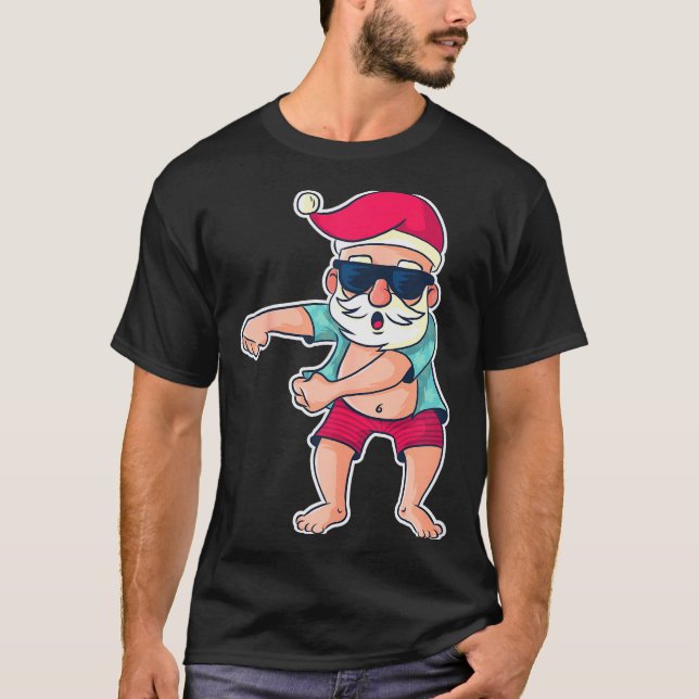 Santa Claus Floss Dance Christmas X-mas Gift  T-Shirt (Front)
