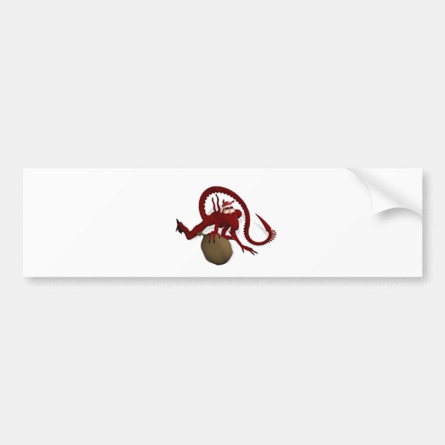 Santa Claus From Outer Space Bumper Sticker (Front)