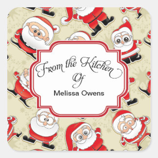 Santa Claus From the kitchen of Baking Stickers
