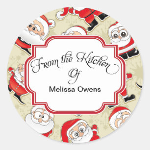 Santa Claus From the kitchen of Baking Stickers