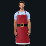 Santa Claus fun simple Christmas Apron<br><div class="desc">Ho ho ho! It's a Santa Claus apron! The simple design mimics Santa's suit. Perfect fun and festive apron for Christmas. Makes a great Christmas gift!</div>