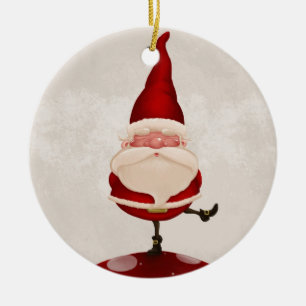 Santa Claus fungus Ceramic Tree Decoration