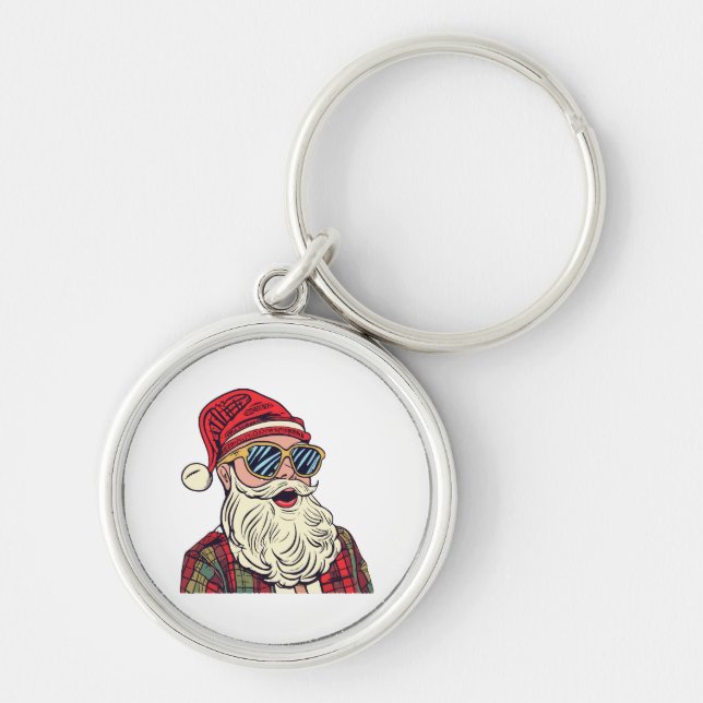 Santa Claus - Funny Key Ring (Front)