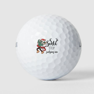 Santa Claus Funny Saying from golfer Christmas Golf Balls