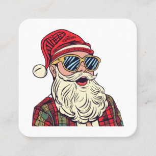 Santa Claus - Funny Square Business Card