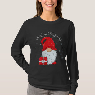 Santa Claus Garden Gnome Merry Christmas Boys Girl T-Shirt