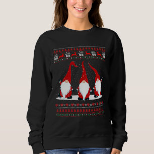 Santa Claus Garden Gnome Merry Christmas Sweatshirt