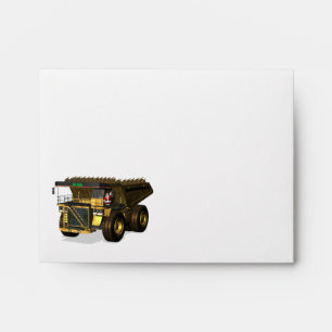 Santa Claus Giant Dump Truck Driver Envelope