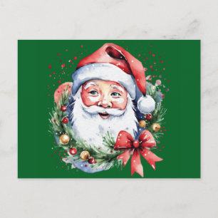 Santa Claus gift ideas Holiday Postcard