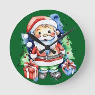 Santa Claus gift ideas Round Clock