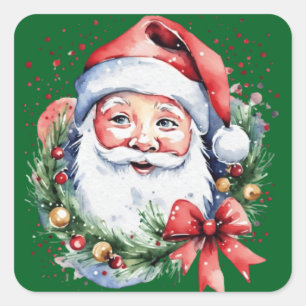 Santa Claus gift ideas  Square Sticker