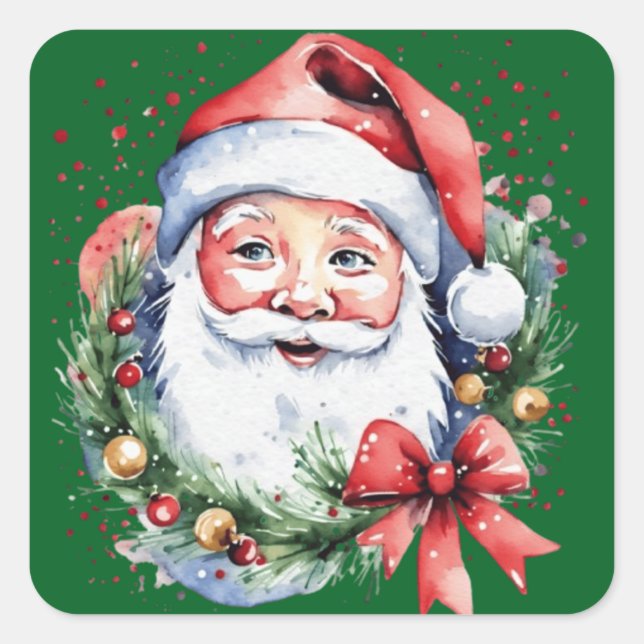 Santa Claus gift ideas  Square Sticker (Front)