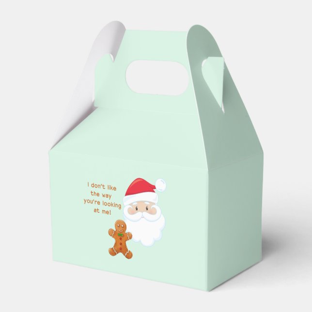Santa Claus & Gingerbread Boy Favour Box (Back Side)