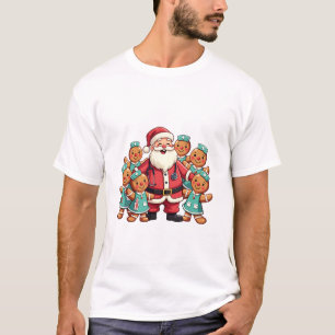 Santa Claus Gingerbread Nursing Squad T-Shirt