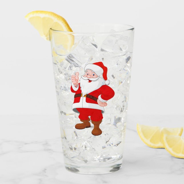 Santa Claus Glass (Front Ice)