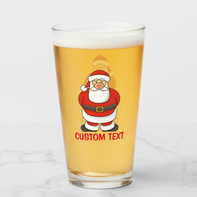 Santa Claus Glass (Front Filled)