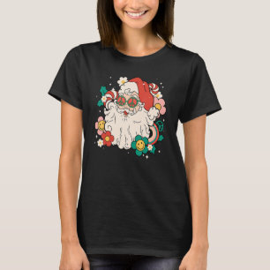 Santa Claus Groovy Retro Christmas Xmas Happy Holi T-Shirt