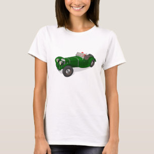 Santa Claus Happy Jaguar SS 90 Driver T-Shirt