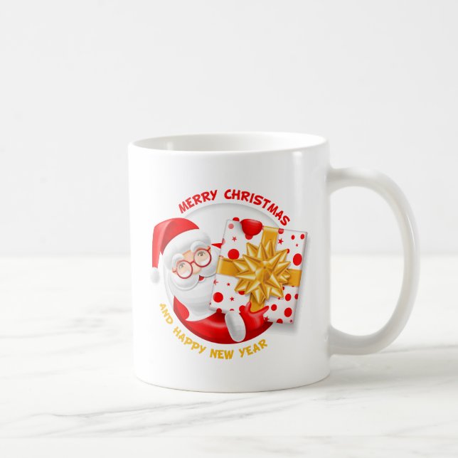 Santa Claus happy new year Coffee Mug (Right)