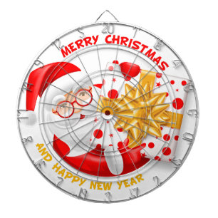 Santa Claus happy new year Dartboard