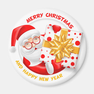 Santa Claus happy new year Magnet
