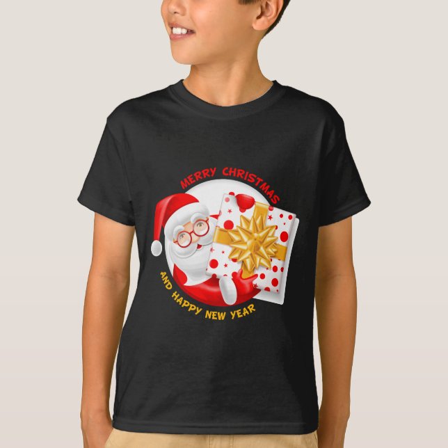 Santa Claus happy new year T-Shirt (Front)