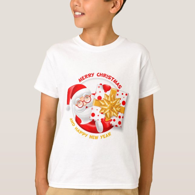 Santa Claus happy new year T-Shirt (Front)