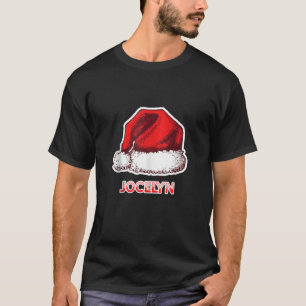 Santa Claus Hat Jocelyn Christmas Name Tank Top