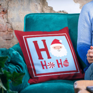 Santa Claus Ho Ho Ho Christmas Holidays Cushion