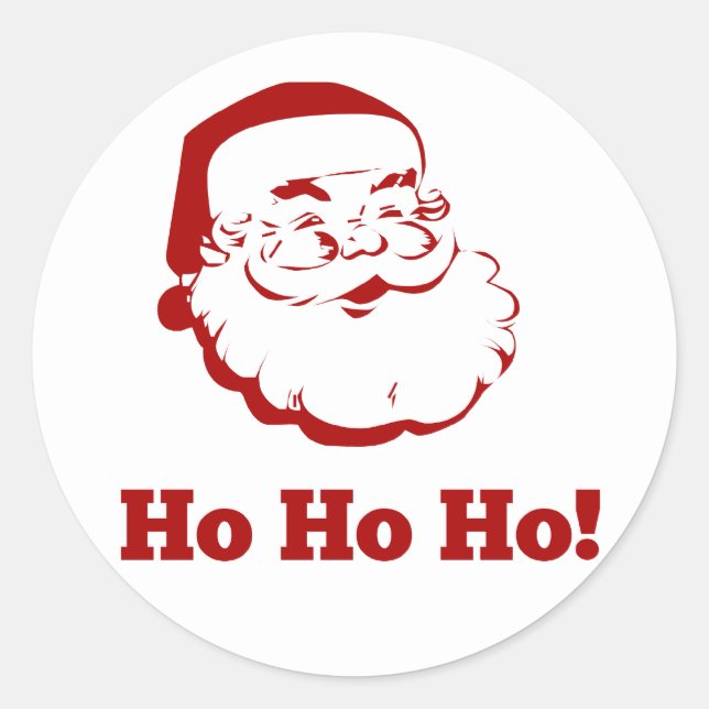 Santa Claus - Ho Ho Ho! Classic Round Sticker (Front)