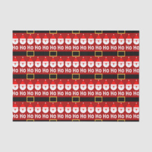 Santa Claus Ho Ho Ho Pattern Tissue Paper