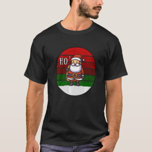 Santa Claus Ho Ho Ho XMas Vintage Retro T-Shirt