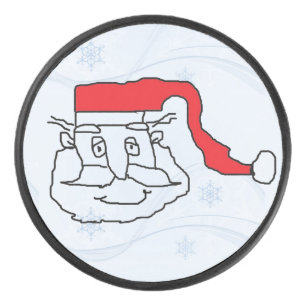 Santa Claus Hockey Puck
