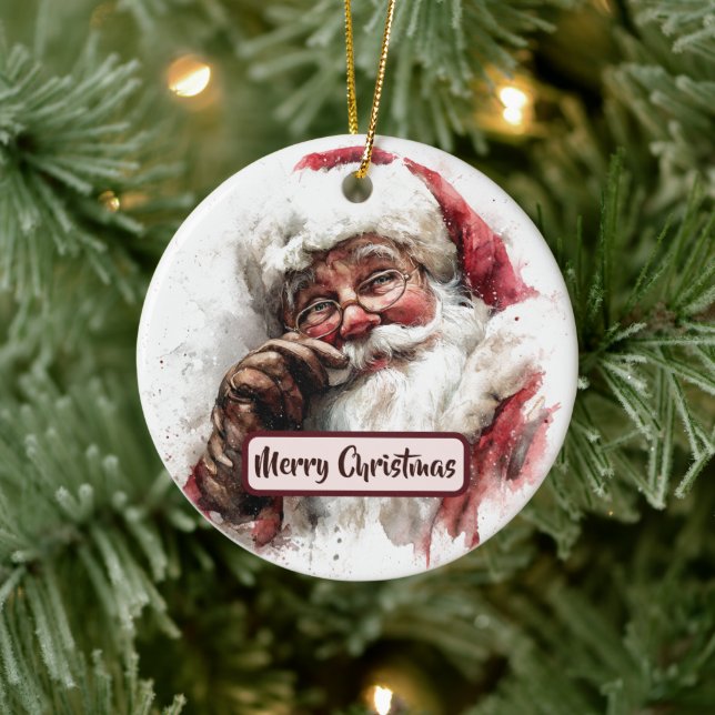 Santa Claus Holiday Decoration Tree Ornament (Tree)