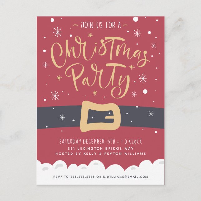 Santa Claus | Holiday Party Invitation (Front)
