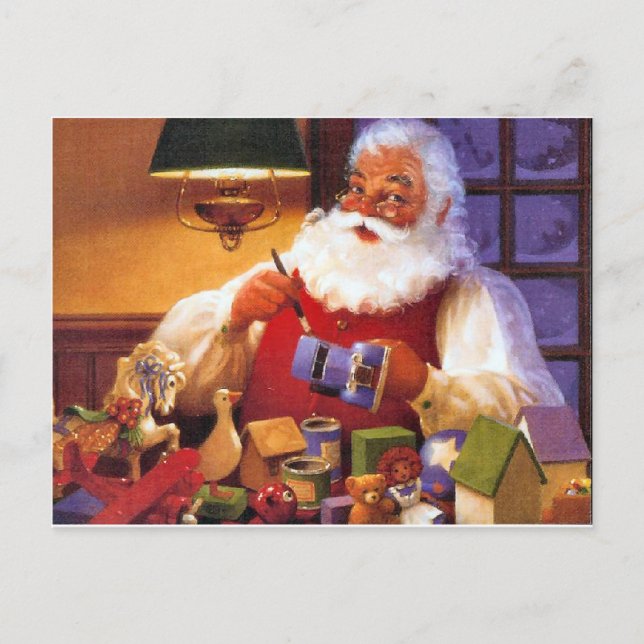 Santa Claus Holiday Postcard (Front)
