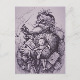 Santa Claus Holiday Postcard