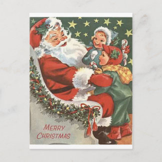 Santa Claus Holiday Postcard