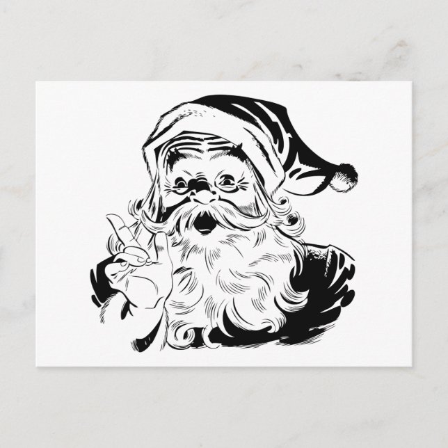 Santa Claus Holiday Postcard (Front)