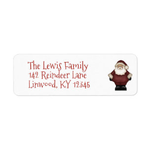 Santa Claus - Holiday Return Address Labels