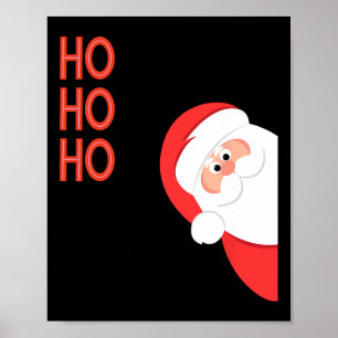 Santa Claus Hooho Christmas New Year Men Women Kid Poster