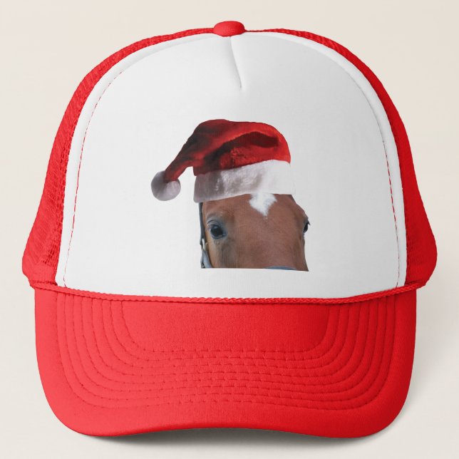 Santa Claus Horse Trucker Hat (Front)