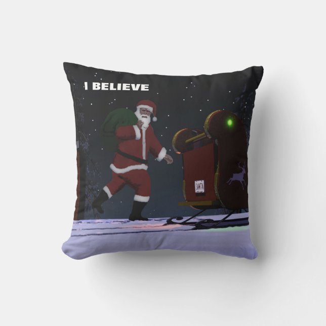 Santa Claus - I Believe Cushion (Front)