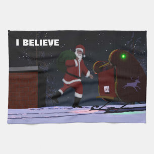 Santa Claus - I Believe Tea Towel