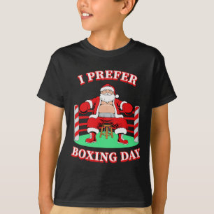 Santa Claus I Prefer Boxing Group Matching Christm T-Shirt