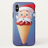 Santa Claus Ice Cream Cone iPhone / iPad case
