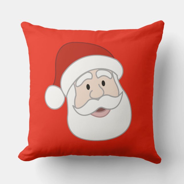 Santa Claus Illustration Cushion (Front)