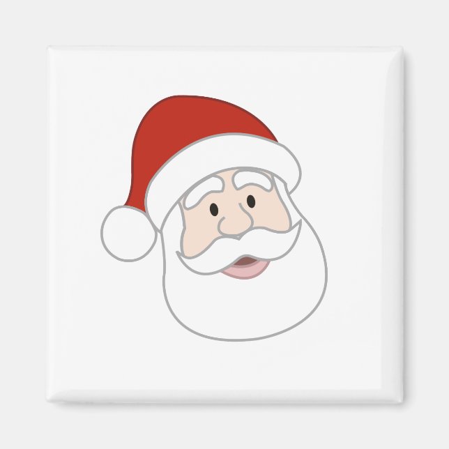 Santa Claus Illustration Magnet (Front)